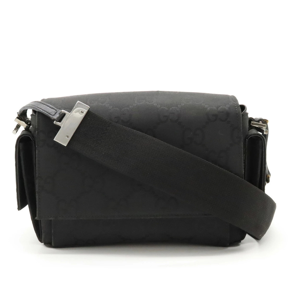 Gucci GG Crossbody Bag Leather Black